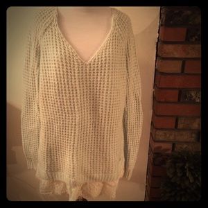 Hollister pale icy blue soft sweater. Large